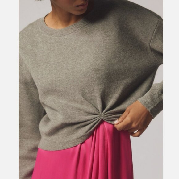 Anthropologie The Gemini Twofer Sweater + Dress Set Gray Pink L NWT 2 piece - Picture 3 of 8